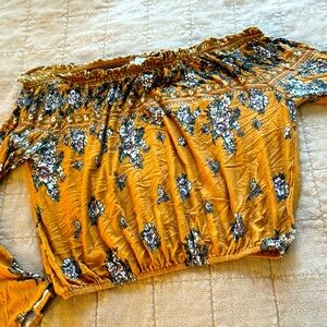 Floral Flowy Off Shoulder Top